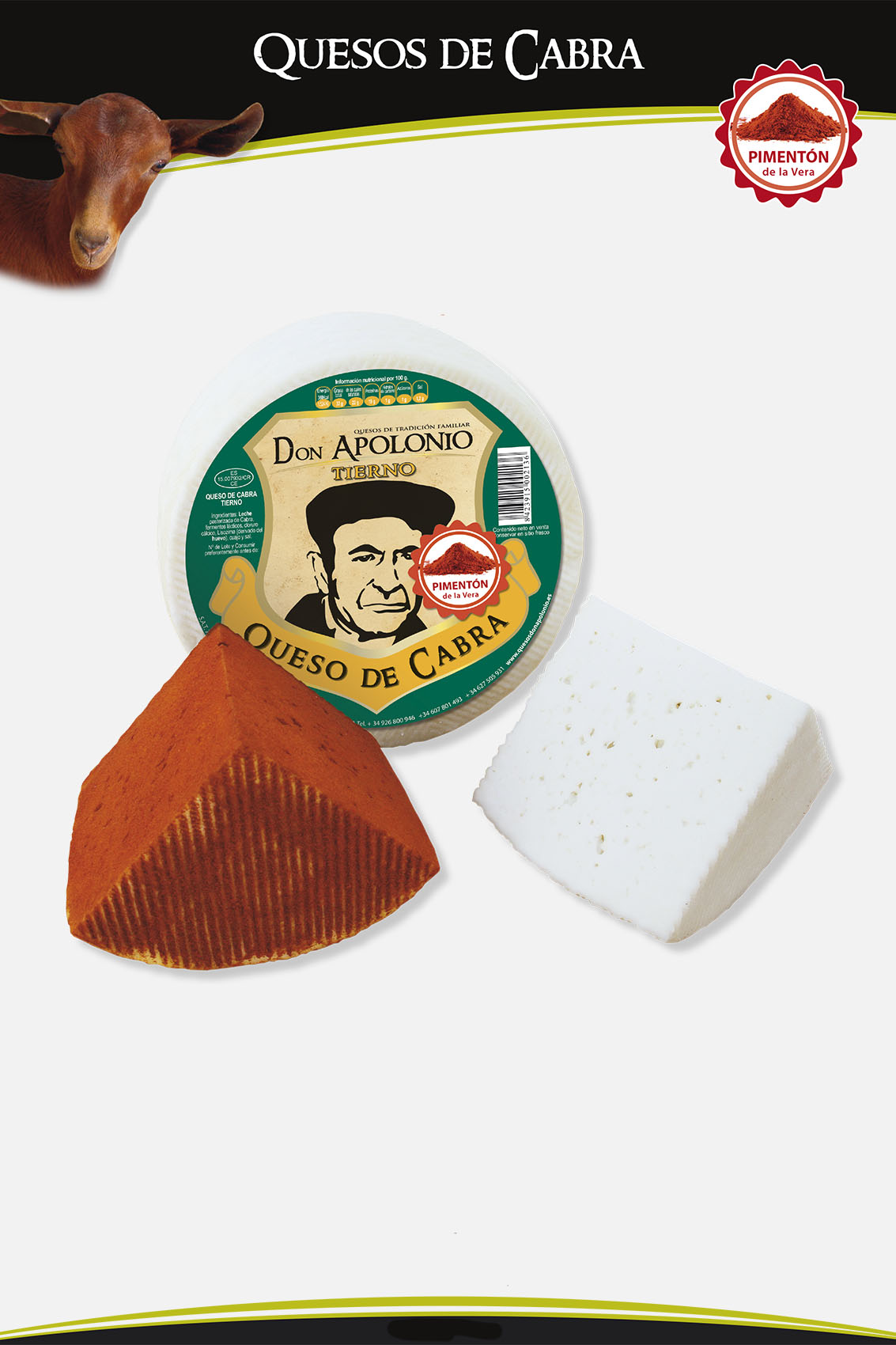 queso-cabra-con-pimenton-de-la-vera-la-eleccion-perfecta Venta online de vinos, embutidos, quesos, sidra, aceites, aperitivos, aceitunas, encurtidos y tés. Tienda online La Elección Perfecta.